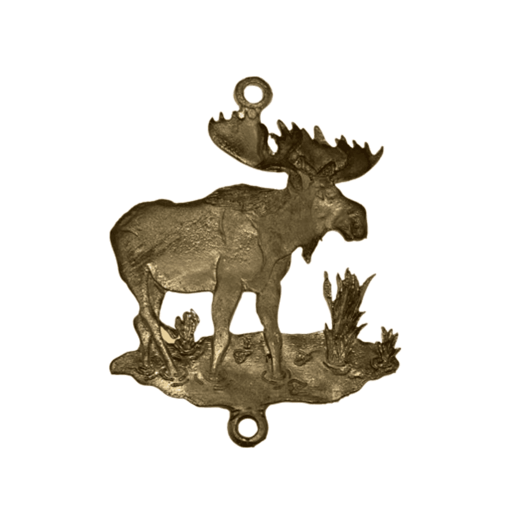 Wind Chime - 36in Moose - Gold Tube