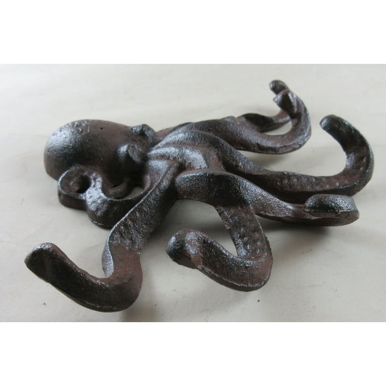 Swimming Octopus Key Hook - Iron Accents