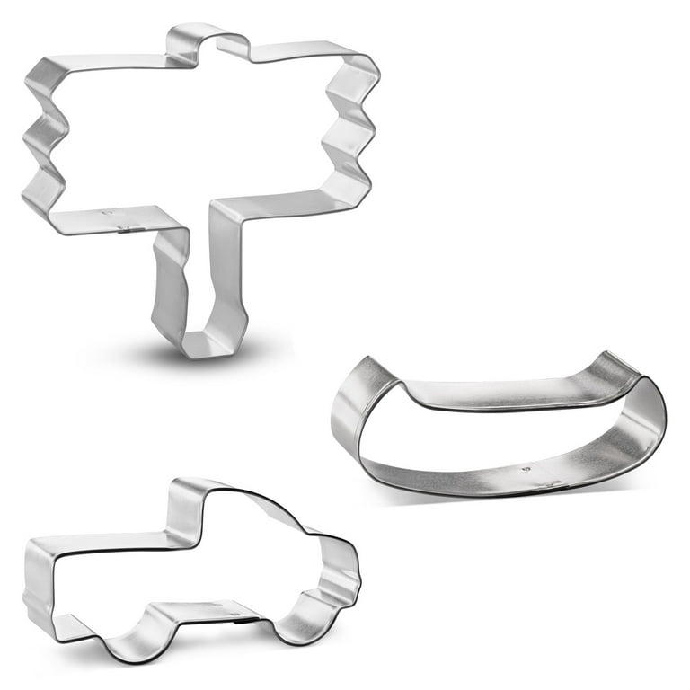 Gone Fishing Cookie Cutter 2 PC Set HS0423 - FOOSE Cookie Cutters - US Tin Plated Steel [CLONE]