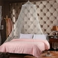 thumbnail image 3 of Mosquito Net for Bed, Large White Bed Canopy for Girls, Hanging Bed Net, Easy Installation Ideal for Bedroom Decorative (White) 19.69x90.55x354.33", 3 of 4