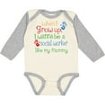 thumbnail image 3 of Inktastic Social Worker Like Mommy Boys or Girls Long Sleeve Baby Bodysuit, 3 of 5