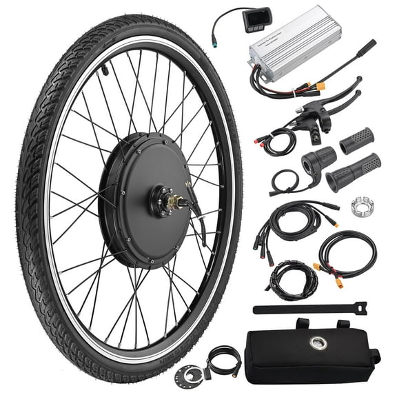 Yescom Electric Bike Conversion Kit 48V 1000W 26" Front Wheel E-Bike Conversion Kit W/ LCD Pas