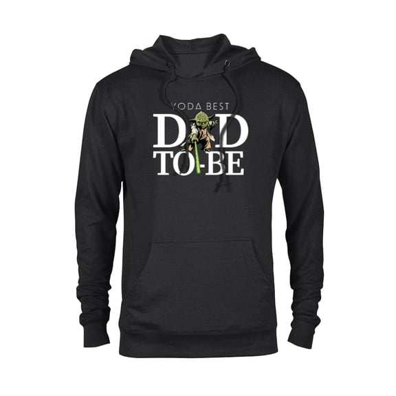 Star Wars Yoda Lightsaber Best Dad-to-Be Father's Day - Pullover Hoodie for Adults - Customized-Black