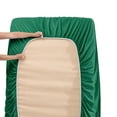 thumbnail image 4 of 18-24 Inches Extra Deep Pocket Sheets - Breathable California King Size Sheets - 6 Piece Cal King Sheets - Cal King Sheets Deep Pocket, Machine washable, Hunter Green, 4 of 5