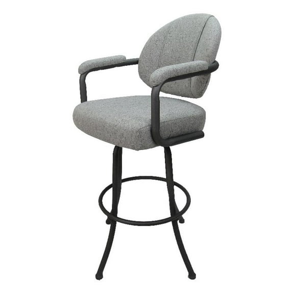 Swivel Metal Extra Tall Bar Stool 34" M-70 - Hemsath Slate - Grey