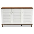 thumbnail image 3 of Bowery Hill Walnut Finished 8-Shelf Wood Shoe Cabinet, 3 of 10