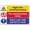 Warning Sign 3, variant on Construction Site Keep Out 8"x12", Aluminum Tin Warning Signs for Home Outdoor Garden, High-Visibility Security Sign