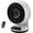 White, variant on Lasko Whirlwind EcoQuiet 7" 12-Speed Dual Oscillating Tabletop DC Motor Fan, 487 CFM, Black, A12668