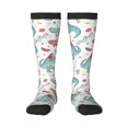 thumbnail image 1 of Balery Music Lover Dinosaur Calcetines novedosos Calcetines deportivos Calcetines hasta la rodilla Calcetines de algodón Calcetines originales y geniales, 1 of 6
