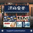 thumbnail image 2 of Cortina para puerta de restaurante de sushi japonés, cortina decorativa para izakaya, cortina divisoria para bar, restaurante de comida noren, 2 of 5