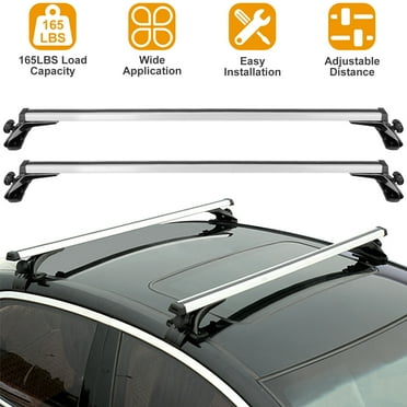 47.24in Aluminum Roof Cross Bars Cargo Carrier  Crossbar Rack w/ 165LBS Capacity Fit