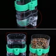 thumbnail image 2 of Portable Plastic Bird Cage Water Feeder Automatic Bird Feeder Food Waterer Bowl, 2 of 7