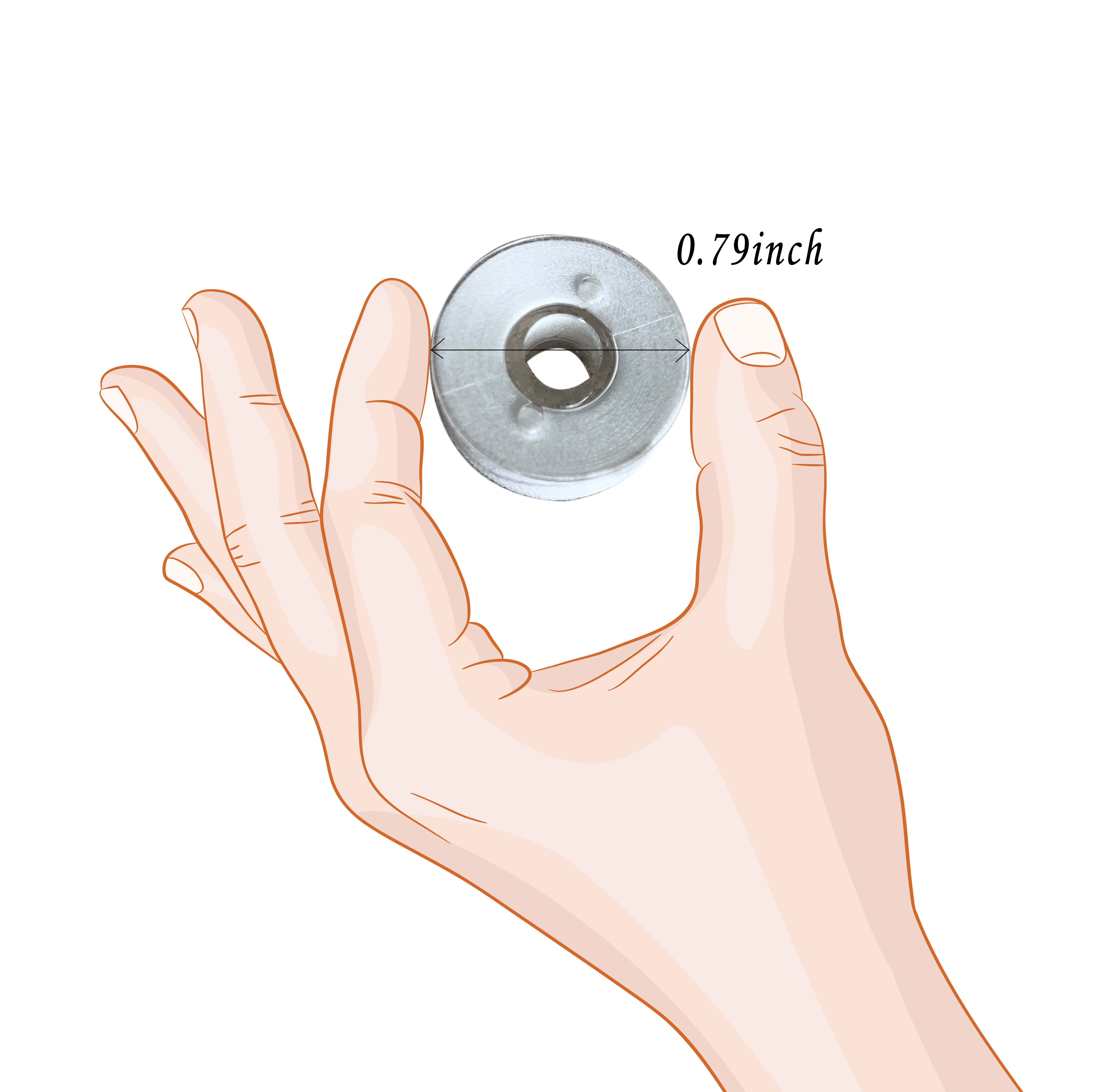 HimaPro 144 White Prewound Bobbin Plastic Sided Size A SA156 - 60 Weight