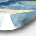 thumbnail image 2 of Designart 'Indigo Panel I' Geometric Metal Circle Wall Art, 2 of 3