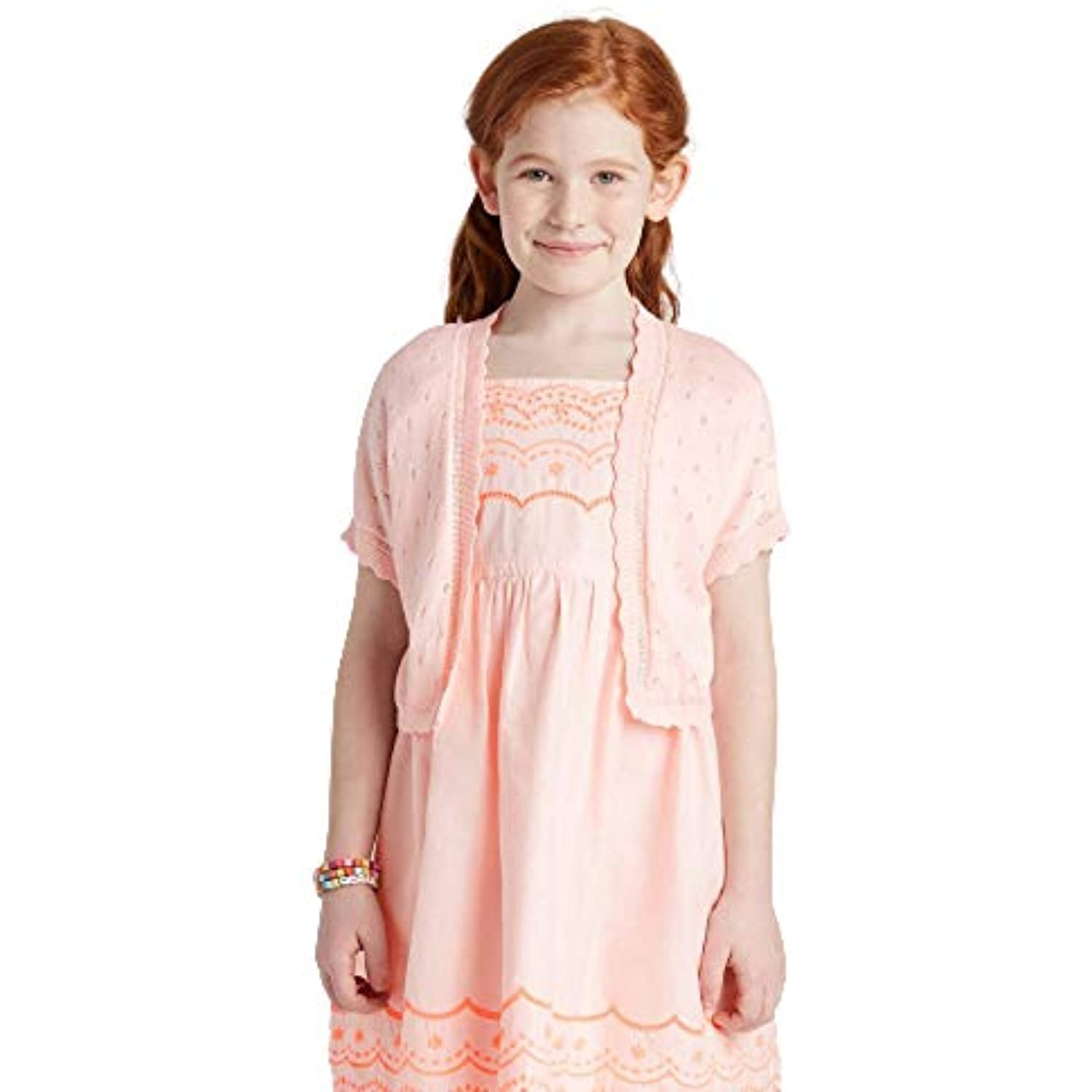 Cat u0026 Jack Girls' Short Sleeve Shrug Cardigan Sweater (S, Pink) -  Walmart.com
