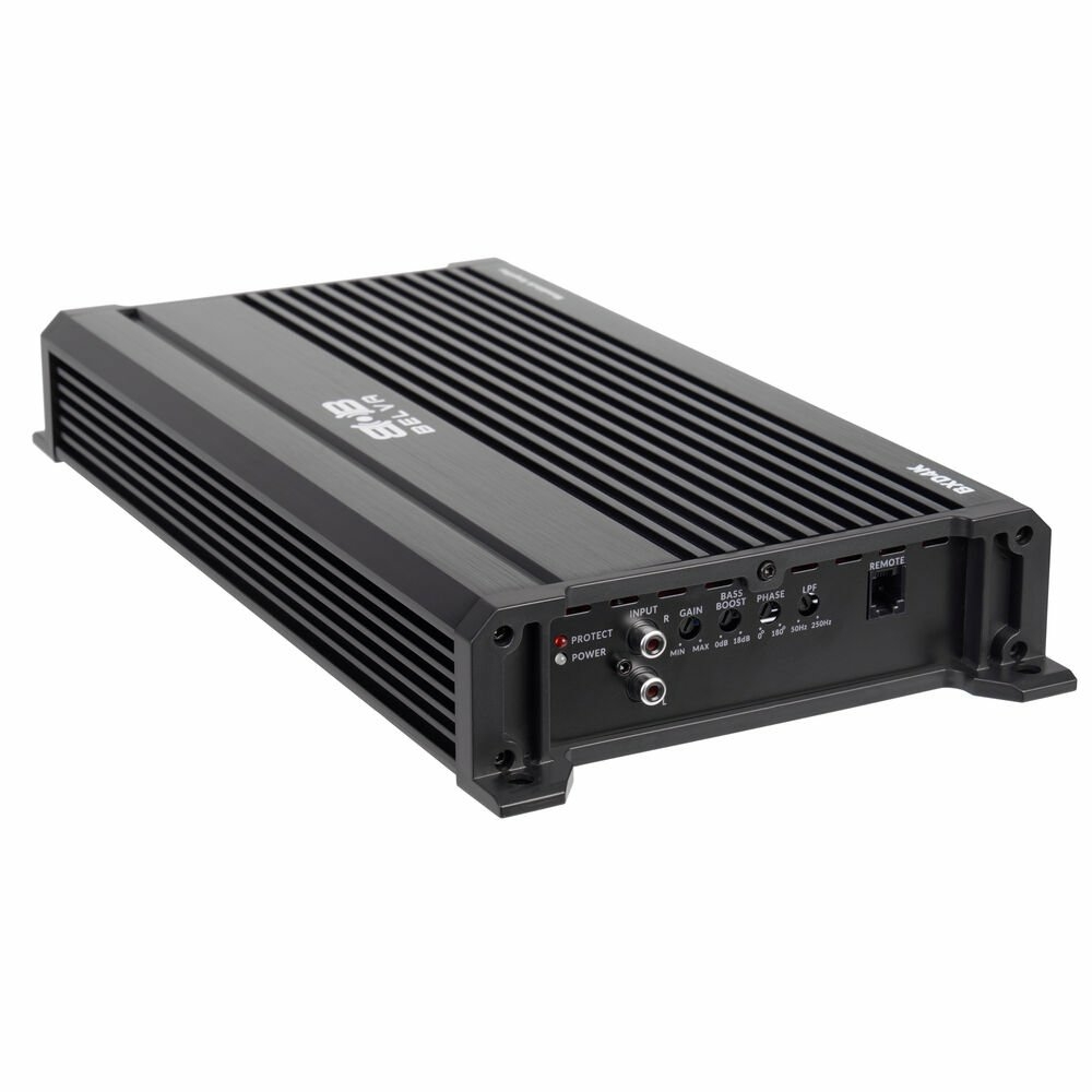 Belva BXD4K Amplifier + Belva BAK42 4 Gauge Amp Kit 4000W Monoblock Class-D Car Amplifier Package