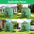 thumbnail image 2 of Walk-in Pop-Up Greenhouse 3 Tiers 8 Shelves,Portable All-Season Grow House,Heavy Duty Steel Frame Clear PE Cover, Zipper Door & Side Windows, All-Season Indoor Outdoor Plant Grow Tent, 2 of 5