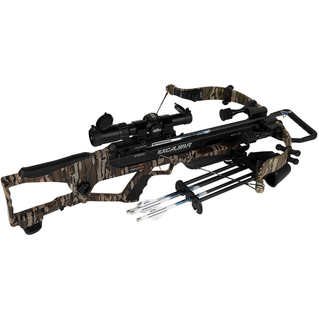 Excalibur Rev-X TD Crossbow Package Mossy Oak Bottomlands Camo