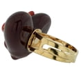 thumbnail image 3 of GlassOfVenice Murano Glass Red Heart Adjustable Ring, 3 of 4