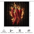 thumbnail image 2 of Bathroom Rugs and Shower Curtain Sets, Christmas Pattern Printed on Bath Sets for Bathroom Accessories, Ideal for Bathroom Apartment RV College Dorm, 72 x 72 inches, 2 of 8