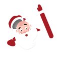thumbnail image 2 of tredstone Car Stickers Car Rear Windshield Decals Christmas Themed Automotive Wiper Waving Stickers Rear Window Decor, 2 of 8