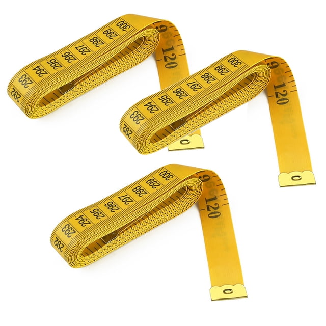 120 Inches/300cm Soft Tape Measure, Pocket Measuring Tape for Sewing Tailor Cloth Body Measurement, 3-Pack