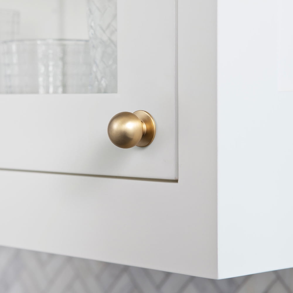 Goo-Ki 12 Pack 1.18" Hole Center Champagne Bronze Cabinet Drawer Knobs, Zinc Alloy Cabinet Handles with Flower Design for Bar Cupboard Closet Wardrobe