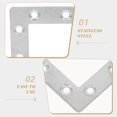 thumbnail image 3 of HINTRMENT 36Pcs L Bracket for Industries Silver Heavy Duty Versatile, 3 of 8