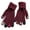 Wine Red, variant on Rhinestone Gloves Touchscreen Women Winter Warm Gloves French Luxury Knit Gloves