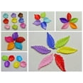 thumbnail image 2 of U8MO Craft DIY Mixed Color Acrylic Leaves Flower Petals Charm Pendants Various Shape-50pcs Long Leaves 40X14mm, 2 of 6