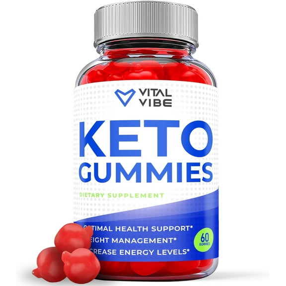 (1 Pack) Vital Vibe Keto ACV Gummies - Apple Cider Vinegar Supplement for Weight Loss - Energy & Focus Boosting Dietary Supplements for Weight Management & Metabolism - Fat Burn - 60 Gummies