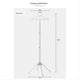 thumbnail image 3 of Display Stand Clothes Hanger Foldable Tripod Steamer Rack Black, 3 of 5