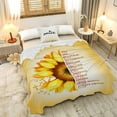 thumbnail image 2 of Xchearser Yellow Sunflower Prayer Blanket Bible Verse Healing Inspirational Sympathy Fleece Throw Religious Christian Gifts for Women Wife - Womens Gift Ideas - 40''''x50'''', 2 of 6