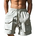 thumbnail image 1 of Pantalones cortos casuales para hombre para actividades al aire libre: prenda ligera de verano con corte holgado y diseño versátil, 1 of 8