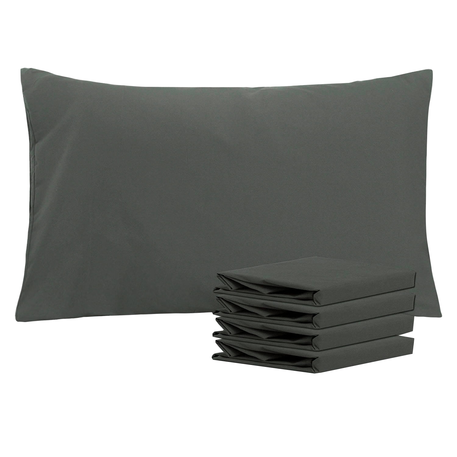 2er Pack pillowcase Pillow case 50 x 50 cm Purple Plain Cotton 