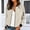 Beige, variant on Women's Solid Zip Up Long Sleeve Jacket with Ribbed Panels for Fitness Yoga Sports Casual Outerwear Yellow XL