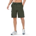 thumbnail image 6 of NORTHYARD Men's and Big Men's Cargo Shorts 9" Hiking Camping Golf Short Casual Travel Work Outdoor UPF 50+ Multipocket for Men Armygreen 4XL, 6 of 8