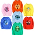 thumbnail image 2 of Camiseta de algodón de manga larga para niños y niñas, abrigo básico de color sólido, ropa de ocio, Tops para niños, 2 of 5