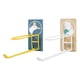 thumbnail image 1 of Hanger Storage Wall Rack 2Pcs Wall-mounted Garment Holder Racks For Room Decor 20X8X4CM Craftsmanship, 1 of 3
