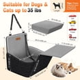 thumbnail image 3 of Asiento de coche para perros Tivray Elevated Booster para perros pequeños y medianos, 3 of 8