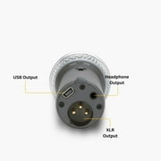 ميكروفون Usb ديناميكي محمول باليد من سامسون Q2u مع ذراع ذراع وفلتر بوب