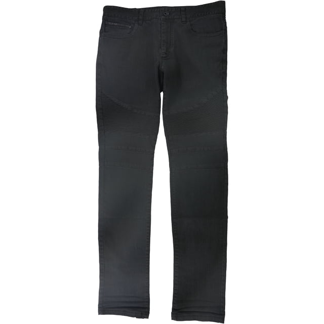 Rogue State Mens Textured Straight Leg Jeans, Black, 31W x 32L