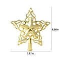 thumbnail image 3 of Up to 65% off!Clearance Christmas Star Tree Topper Christmas Decoration Holiday Tree Top Shatterproof Star Ornament For Holiday Christmas Tree Decoration on Clearance!, 3 of 7