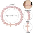 thumbnail image 3 of Bracelet for Men Women Adjustable Cross Stretch Beaded Bracelet Christian Bracelet Release Anxiety Bracelets, 3 of 6
