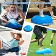 thumbnail image 5 of Half Ball Trainer Yoga Ball with Resistant Band Foot Pump Set, Half Exercise with Fitness Elastic Belt Hedgehog Balance Pods for Core Stability Full Body Workout Gym, 5 of 6