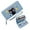 Blue, variant on GEEAD Wallet with Multiple Card Slots for Women Fashion Women ID Credit Card Holder starry sparkles whimsical atmosphere cartoon-style black kitten Zipper Coin Pocket Best Thanksgiving Gift for Women