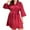 Red, variant on WREESH Womens Satin Pajamas Bathrobe Solid Color Strappy Bathrobe Home Clothing Can Be Worn Externally With Ice Silk Pajamas And Pajamas Black