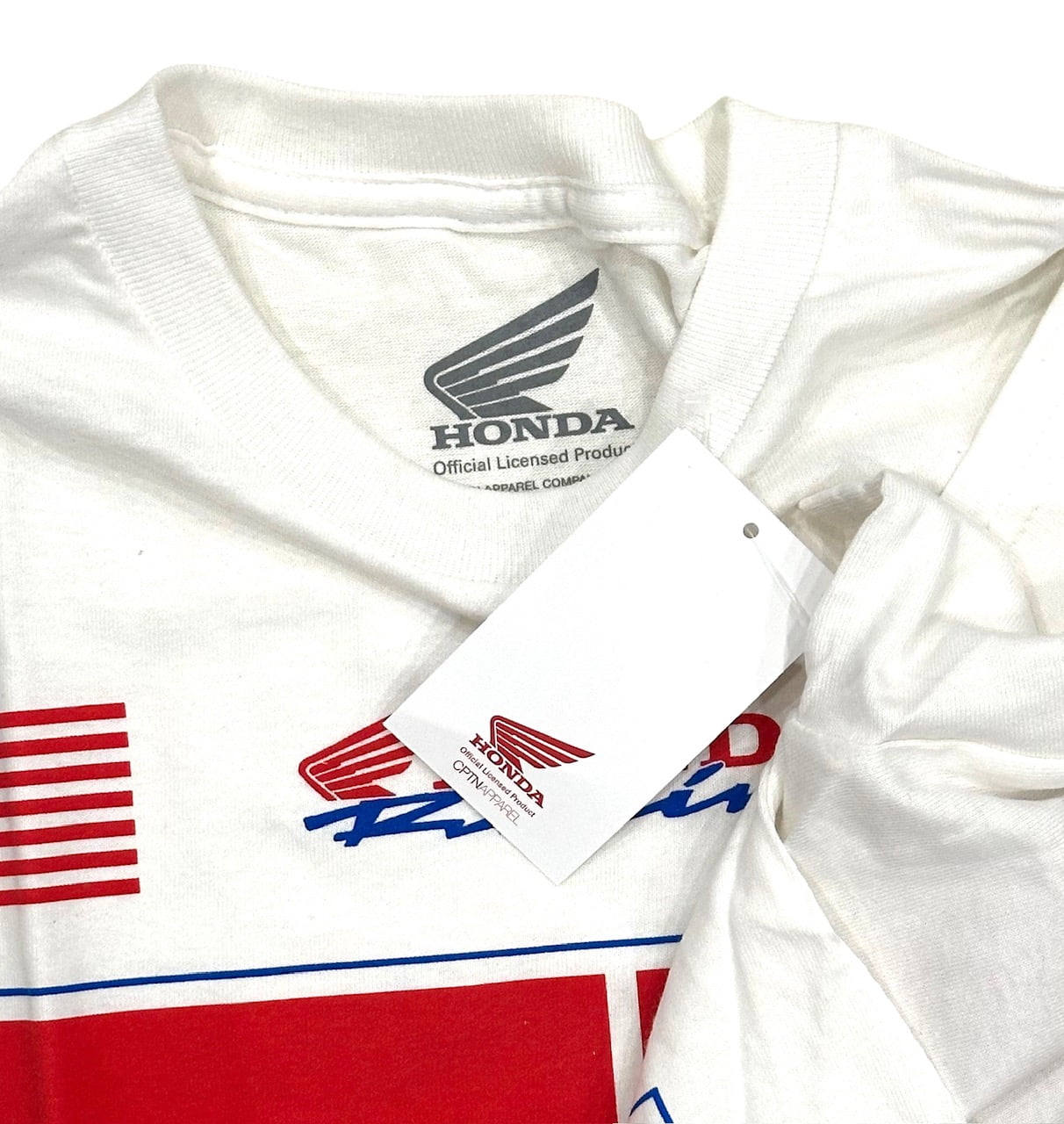 Honda Racing Men's T-Shirt Track Time Short Sleeve Crewneck Tee (XX-Large, White)