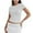 White, variant on Women's Mesh Breathable Sports Short Sleeve Blouse Translucent Crew Neck Casual Top Comfortable Women Clothing Basic Tee