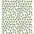 thumbnail image 3 of Plants Duvet Cover Set, Floral Theme Watercolor Style Effect Illustration of Cactus and Suculent Prints, Decorative 3 Piece Bedding Set with 2 Pillow Shams, Queen Size, Green Yellow, by Ambesonne, 3 of 3